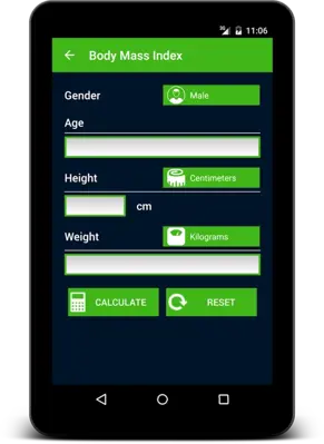 Health Calculator android App screenshot 0